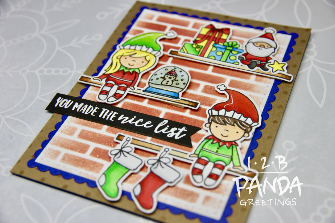 Neat and Tangled Elfs and Their Shelf Christmas Card